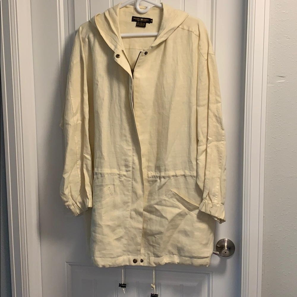 Brooks Brothers cream linen jacket